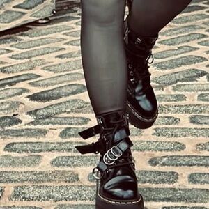 Dr. Martens Black Combat Boots